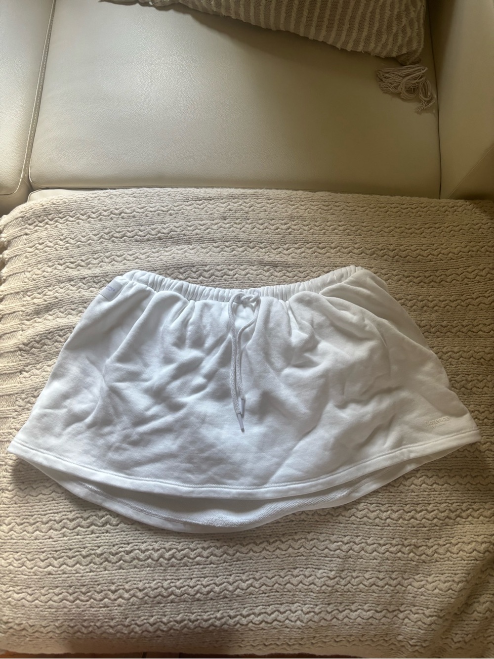 White mini skirt size small